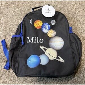 “Milo” Personalized Solar/Planets Large Kids Backpack with Side Pockets